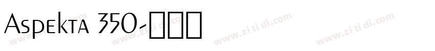 Aspekta 350字体转换